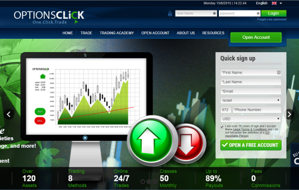 optionsclick homepage