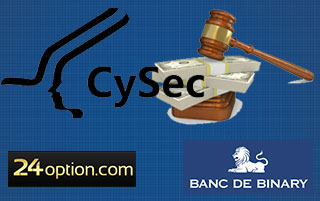 cysec fines BDB and 24option